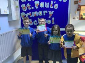 Our Pupil of the week children for October